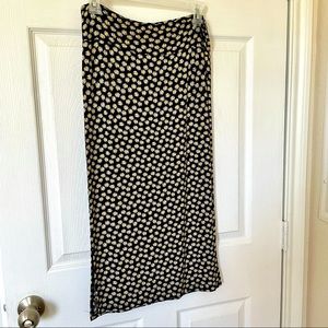 Midi Bodycon Daisy Skirt with Double Slits